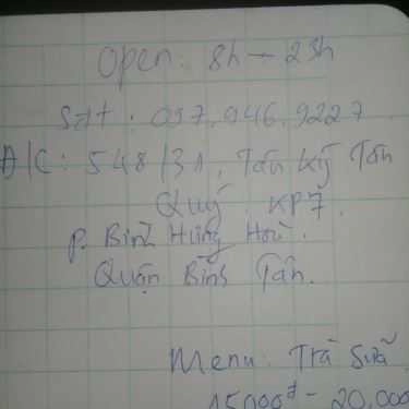 Tổng hợp- Cafe Trà Sữa Khánh Vy - Tân Kỳ Tân Quý