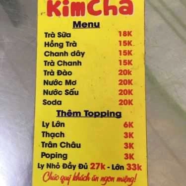Thực đơn- Cafe Trà Sữa KimCha