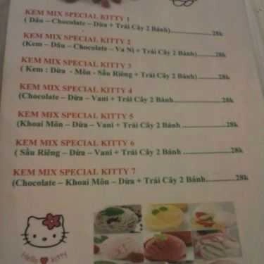 Thực đơn- Ăn vặt Trà Sữa Kitty's House - Phạm Văn Đồng