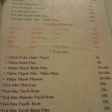 Thực đơn- Ăn vặt Trà Sữa Kitty's House - Phạm Văn Đồng