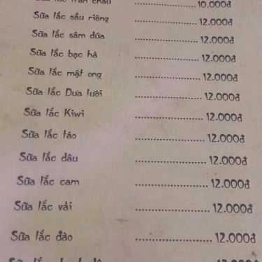 Thực đơn- Cafe Trà Sữa Kooltea