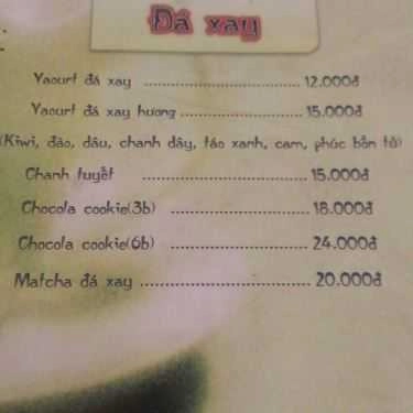 Thực đơn- Cafe Trà Sữa Kooltea