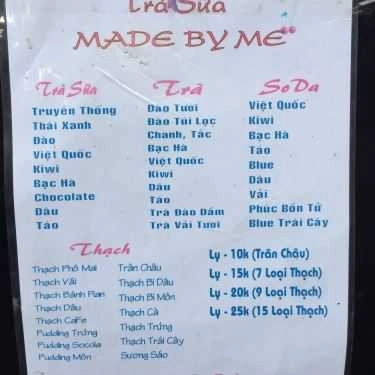Thực đơn- Ăn vặt Trà Sữa Made By Me