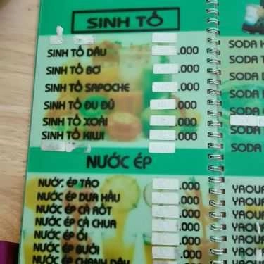 Thực đơn- Ăn vặt Trà Sữa Mini