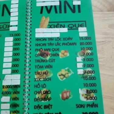 Thực đơn- Ăn vặt Trà Sữa Mini