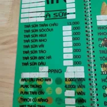 Thực đơn- Ăn vặt Trà Sữa Mini