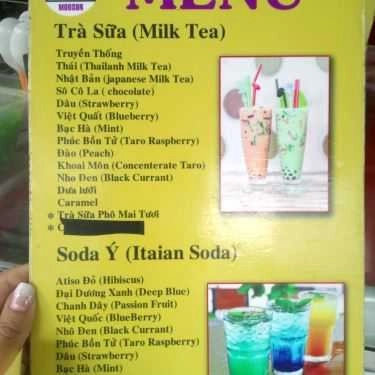 Thực đơn- Cafe Trà Sữa Moosun