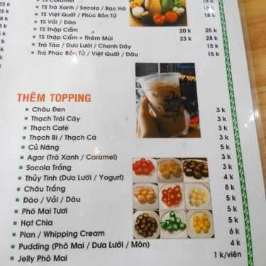 Thực đơn- Cafe Trà Sữa Mr Bin
