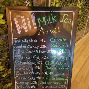 Thực đơn- Cafe Hi - Trà Sữa & Ăn Vặt