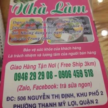 Thực đơn- Ăn vặt Trà Sữa Nhà Làm