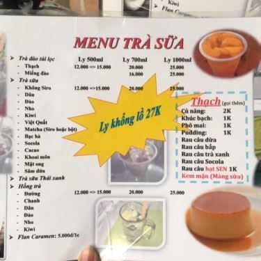 Thực đơn- Ăn vặt KiKa - Trà Sữa Nhà Làm