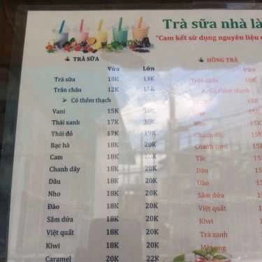 Thực đơn- Cafe Nhím & Chíp - Trà Sữa & Ăn Vặt