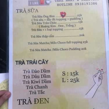 Thực đơn- Cafe Ông Bim - Trà Sữa Nhà Làm