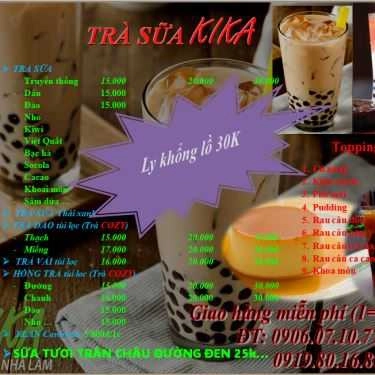 Thực đơn- Ăn vặt KiKa - Trà Sữa Nhà Làm