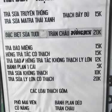 Thực đơn- Ăn vặt Trà Sữa Nhà Nấu 159