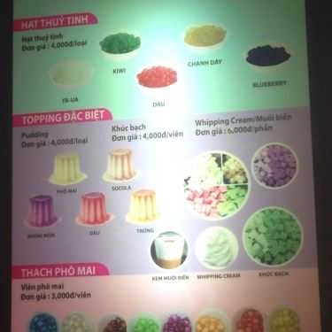 Thực đơn- Cafe Trà sữa Big Cup - Đặng Văn Bi