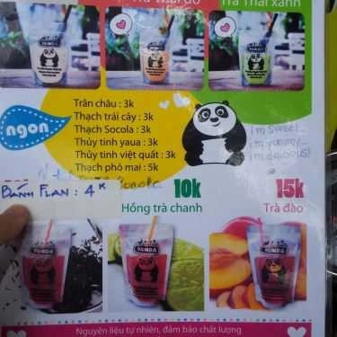 Thực đơn- Ăn vặt Trà Sữa Panda Thái Lan - Minh Phụng