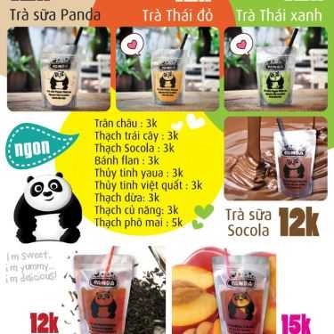 Thực đơn- Ăn vặt Trà Sữa Túi Panda & Súp Cua - Lý Thường Kiệt