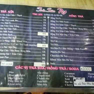 Thực đơn- Cafe Py - Quán Trà Sữa - Lê Đức Thọ