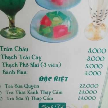 Thực đơn- Cafe Trà Sữa Quyên