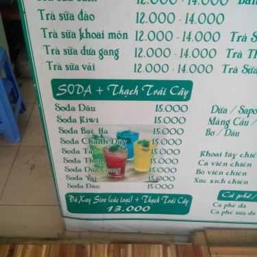 Thực đơn- Cafe Trà Sữa Quyên