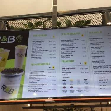 Thực đơn- Cafe Trà Sữa R&B Tea - Phạm Hùng