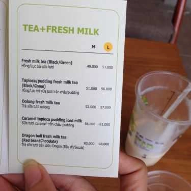 Thực đơn- Cafe Trà Sữa R&B Tea - Quang Trung