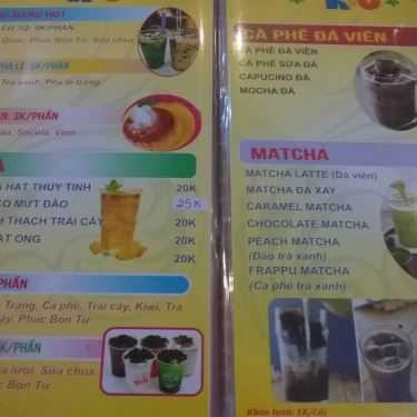 Thực đơn- Ăn vặt Trà Sữa Rio