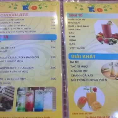 Thực đơn- Ăn vặt Trà Sữa Rio