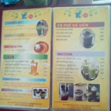 Thực đơn- Ăn vặt Trà Sữa Rio