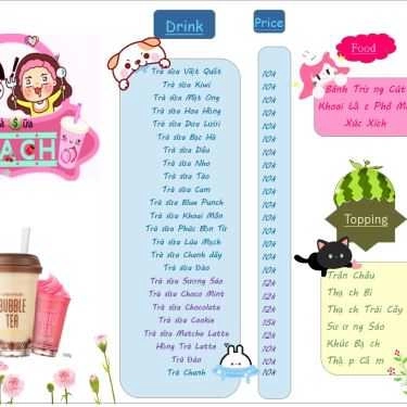 Thực đơn- Ăn vặt Trà Sữa Sạch