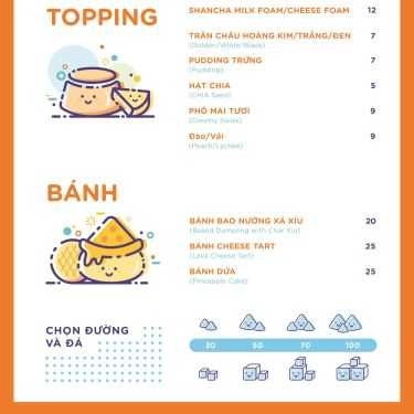 Thực đơn- Cafe Trà Sữa Shancha