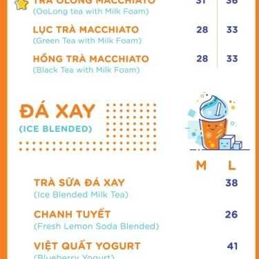 Thực đơn- Cafe Trà Sữa Shancha