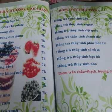 Thực đơn- Ăn vặt Trà Sữa & Sinh Tố 48 - Đường Số 27