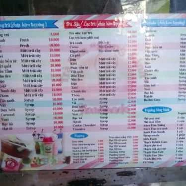 Thực đơn- Ăn vặt Trà Sữa Sóng Sánh