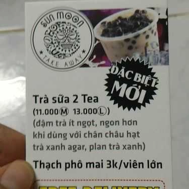 Thực đơn- Cafe Trà Sữa Sun Moon - Làng Đại Học