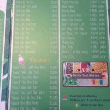 Thực đơn- Cafe Trà Sữa SuSu - Lê Bình