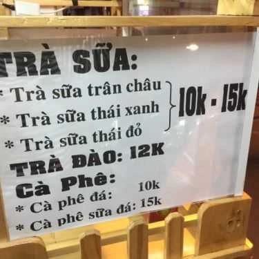 Thực đơn- Cafe Trà Sữa Take Away