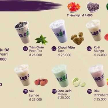 Thực đơn- Cafe Trà Sữa Tea Cup - UnionSquare
