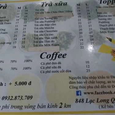 Thực đơn- Cafe Trà Sữa Tea Plus - Taiwan Lattea