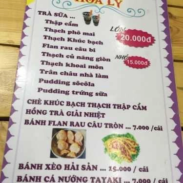 Thực đơn- Cafe Hoa Ly - Trà Sữa Nhà Làm - Độc Lập