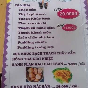Thực đơn- Cafe Hoa Ly - Trà Sữa Nhà Làm - Độc Lập