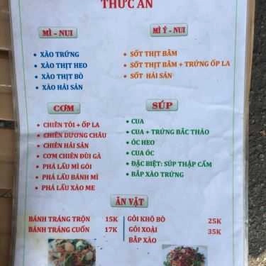 Thực đơn- Ăn vặt Trà Sữa Thái - Thạch Lam
