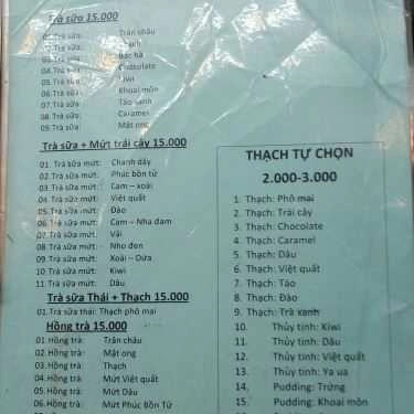 Tổng hợp- Cafe Trà Sữa Thái An
