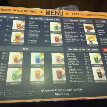 Thực đơn- Cafe Trà Sữa Thái Feeling QNG - Vincom Center