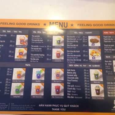 Thực đơn- Cafe Trà Sữa Thái Feeling QNG - Vincom Center