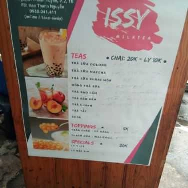 Thực đơn- Ăn vặt Trà Sữa Issy