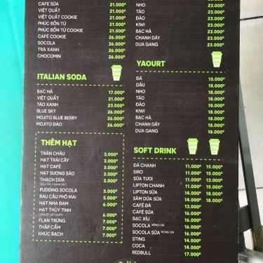 Thực đơn- Cafe Trà Sữa Tiamo