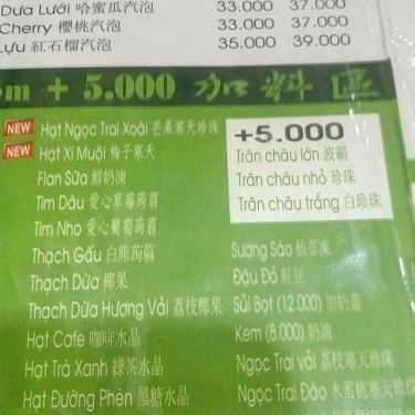 Thực đơn- Cafe Trà Sữa Tiên Hưởng - 233 Cách Mạng Tháng 8