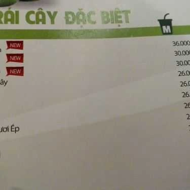 Thực đơn- Cafe Trà Sữa Tiên Hưởng Cotcha - Cách Mạng Tháng 8